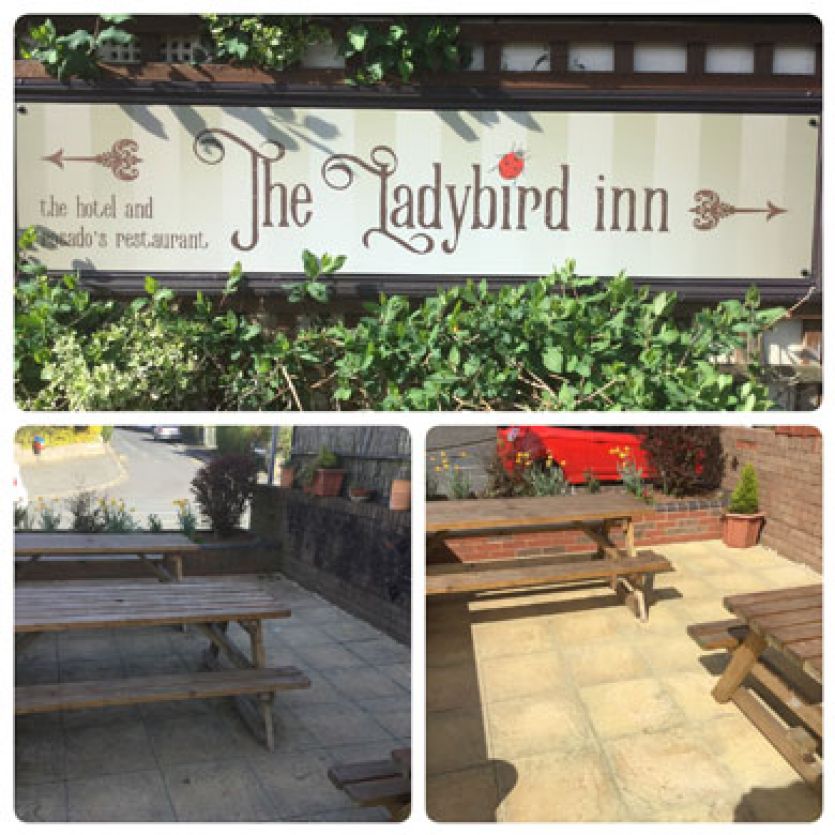 ladybird inn before and after jet washing